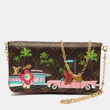 Pre Owned Louis Vuitton Monogram Canvas Limited Edition Vivienne Felicie Pochette Bag