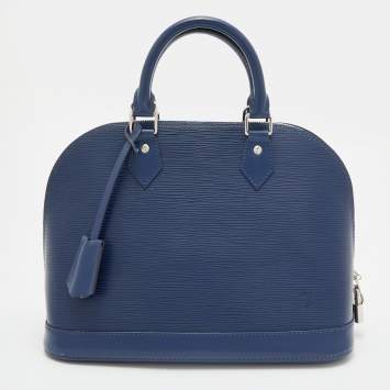 Pre Owned Louis Vuitton Indigo Epi Leather Alma PM Bag