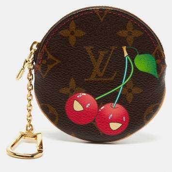 Pre Owned Louis Vuitton Monogram Canvas Cerises Round Coin Purse