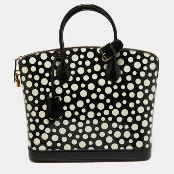Pre Owned Louis Vuitton x Yayoi Kusama Vernis Infinity Dots Lockit MM Bag