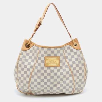 Pre Owned Louis Vuitton Damier Azur Canvas Galliera PM Bag