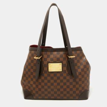 Pre Owned Louis Vuitton Damier Ebene Canvas Hampstead GM Bag