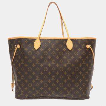 Pre Owned Louis Vuitton Monogram Neverfull GM Tote Bag 
