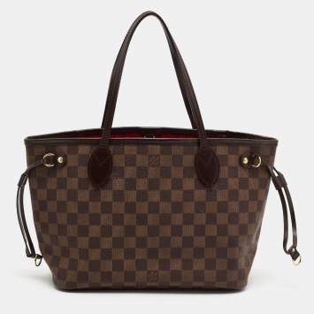 Pre Owned Louis Vuitton Damier Ebene Canvas Neverfull PM Bag
