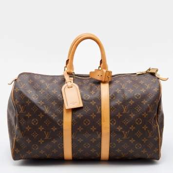 Pre Owned Louis Vuitton Monogram Canvas Keepall 45 Bag