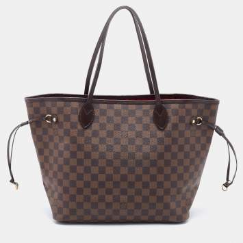 Pre Owned Louis Vuitton Damier Ebene Canvas Neverfull MM Bag