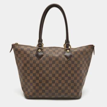 Pre Owned Louis Vuitton Damier Ebene Canvas Saleya MM Bag