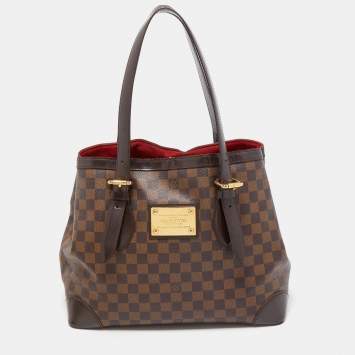 Pre Owned Louis Vuitton Damier Ebene Canvas Hampstead MM Bag