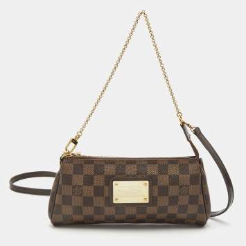 Pre Owned Louis Vuitton Damier Ebene Canvas Eva Pochette