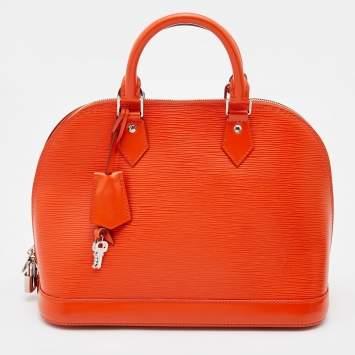 Pre Owned Louis Vuitton Piment Epi Leather Alma PM Bag