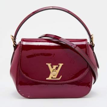 Pre Owned Louis Vuitton Amethyste Monogram Vernis Pasadena Bag