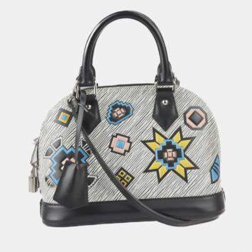 Pre Owned Louis Vuitton Multicolor Epi Leather Azteque Alma BB Top Handle Bag