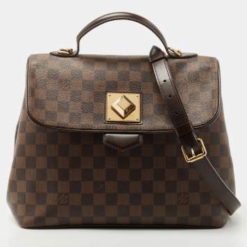 Pre Owned Louis Vuitton Damier Ebene Canvas Bergamo MM Bag