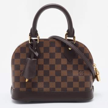 Pre Owned Louis Vuitton Damier Ebene Canvas Alma BB Bag