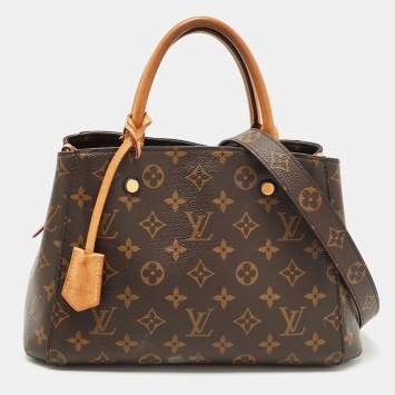 Pre Owned Louis Vuitton Monogram Canvas Montaigne BB Bag