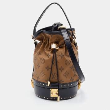 Pre Owned Louis Vuitton Monogram Petit Noé Trunk Bucket Bag