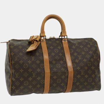 Pre Owned   Louis Vuitton Monogram Keepall 45 Boston Bag M41428 LV Auth 30444