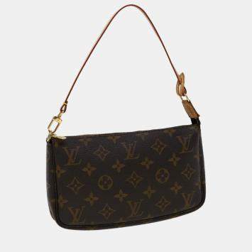 Pre Owned Louis Vuitton Monogram Pochette Accessoires Pouch M51980 LV Auth 30112