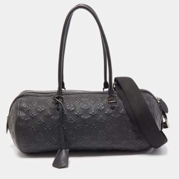 Pre Owned Louis Vuitton Black Monogram Revelation Neo Papillon GM Bag