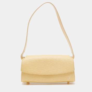 Pre Owned Louis Vuitton Jaune Pale Epi Leather Nocturne PM Bag
