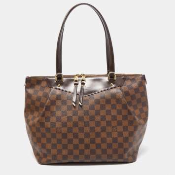 Pre Owned Louis Vuitton Damier Ebene Canvas and Leather Westminister GM Bag