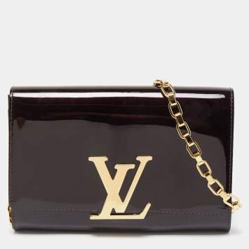 Pre Owned Louis Vuitton Amarante Vernis Chain Louise GM Bag
