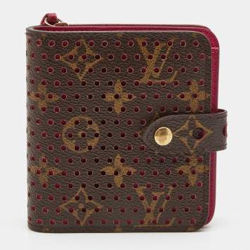 Pre Owned Louis Vuitton Monogram Perforated Canvas Limited Edition Wallet