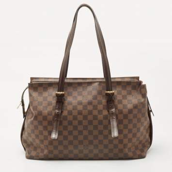 Pre Owned Louis Vuitton Damier Ebene Canvas Chelsea Bag