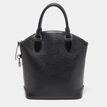 Pre Owned Louis Vuitton Black Epi Leather Lockit Vertical Bag