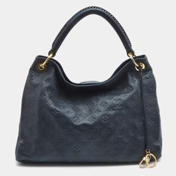 Pre Owned Louis Vuitton Dark Blue Monogram Empreinte Artsy MM bag