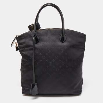 Pre Owned Louis Vuitton Black Monogram Desire Vertical Lockit MM Bag