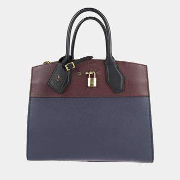 Pre Owned Louis Vuitton Multicolor Leather City Steamer MM Satchel