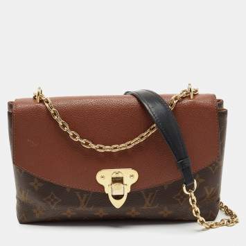 Pre Owned Louis Vuitton Caramel Monogram Canvas and Leather Saint Placide Bag