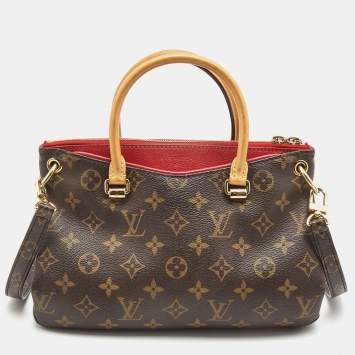 Pre Owned Louis Vuitton Cherry Monogram Canvas Pallas BB Bag