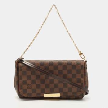 Pre Owned Louis Vuitton Damier Ebene Canvas Favorite MM Bag