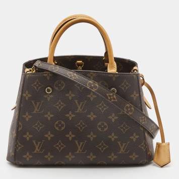 Pre Owned Louis Vuitton Monogram Canvas Montaigne BB Bag