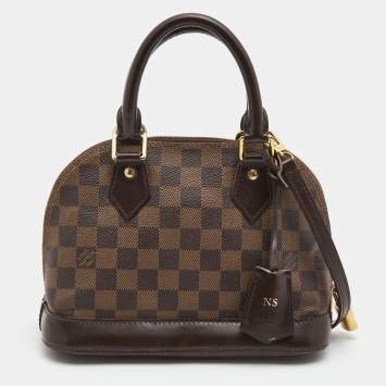 Pre Owned Louis Vuitton Damier Ebene Canvas Alma BB Bag