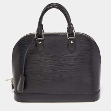 Pre Owned Louis Vuitton Black Epi Leather Alma PM Bag