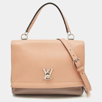 Pre Owned Louis Vuitton Tricolor Leather Lockme II Top Handle Bag