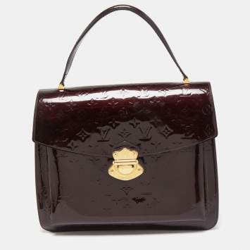 Pre Owned Louis Vuitton Amarante Monogram Vernis Mirada Bag