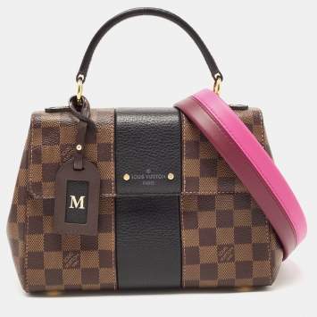 Pre Owned Louis Vuitton Black Damier Ebene Canvas Bond Street BB Bag