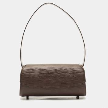 Pre Owned Louis Vuitton Moka Epi Leather Nocturne PM Bag