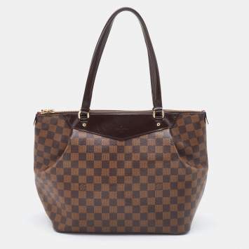 Pre Owned Louis Vuitton Damier Ebene Canvas and Leather Westminister GM Bag