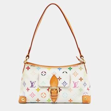 Pre Owned Louis Vuitton White Monogram Multicolore Eliza Bag