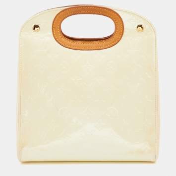 Pre Owned Louis Vuitton Perle Monogram Vernis Maple Drive Bag