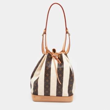 Pre Owned Louis Vuitton Monogram Canvas Limited Edition Rayures Petit Noe Bag
