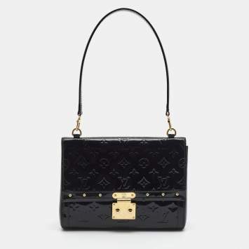 Pre Owned Louis Vuitton Black Monogram Vernis Venice Bag 