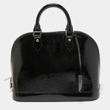 Pre Owned Louis Vuitton Black Electric Epi Leather Alma PM Bag