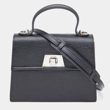 Pre Owned Louis Vuitton Black Epi Leather Sevigne PM Bag