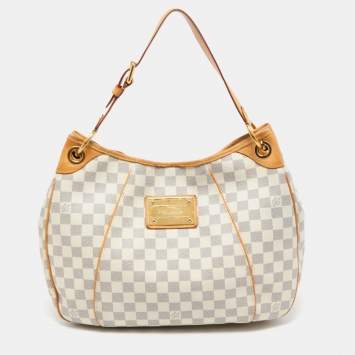 Pre Owned Louis Vuitton White Damier Azur Galliera PM